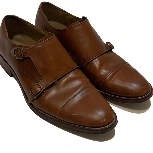 Cole Haan Dark Brown Leather Double Monk Strap Shoes - Mens 9 Buy Cole Haan Men Black Jefferson Grand Double Monk Strap  main image 2